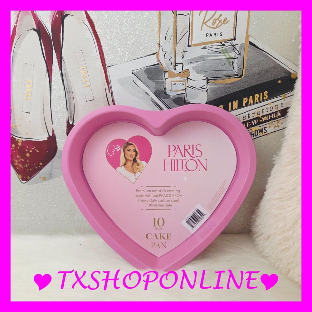 💗🎂 Paris Hilton Heart Shaped 10” non stick cake pan NEW🎂💗